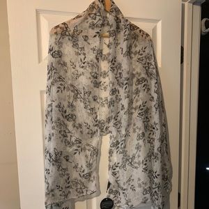 Black and white butterfly scarf, new with tags!